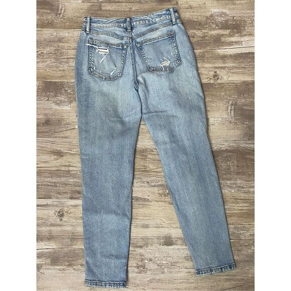 Edgely High Rise Distressed Jeans Button Fly Light Wash Women’s Size 8 Regular - Picture 6 of 8